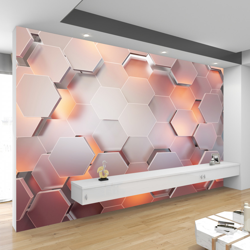 Fototapeta objętości sześciokątów