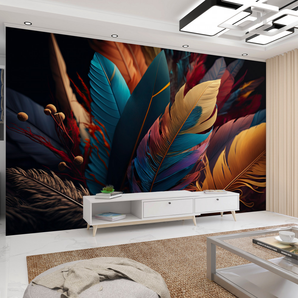 Fototapeta luksusowe abstrakcyjne pióra