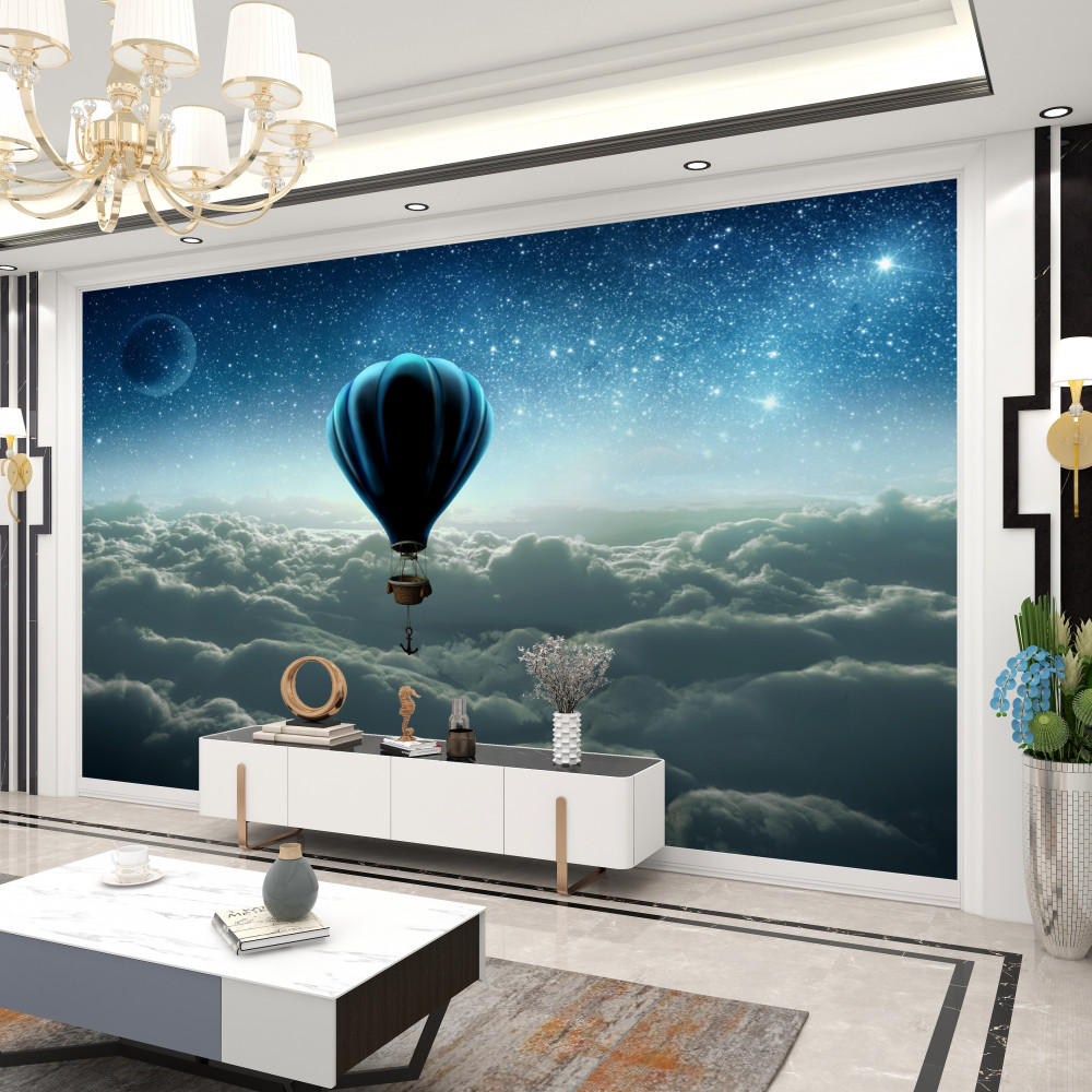 Fototapeta gwiaździste niebo w balonie