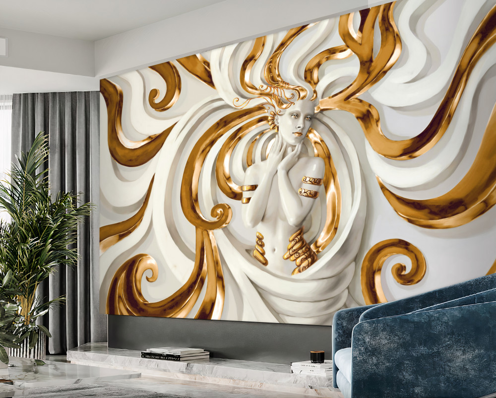 Fototapeta dziewczyna ze złotymi włosami