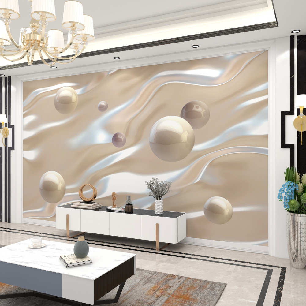 Fototapeta złote perły na wodzie