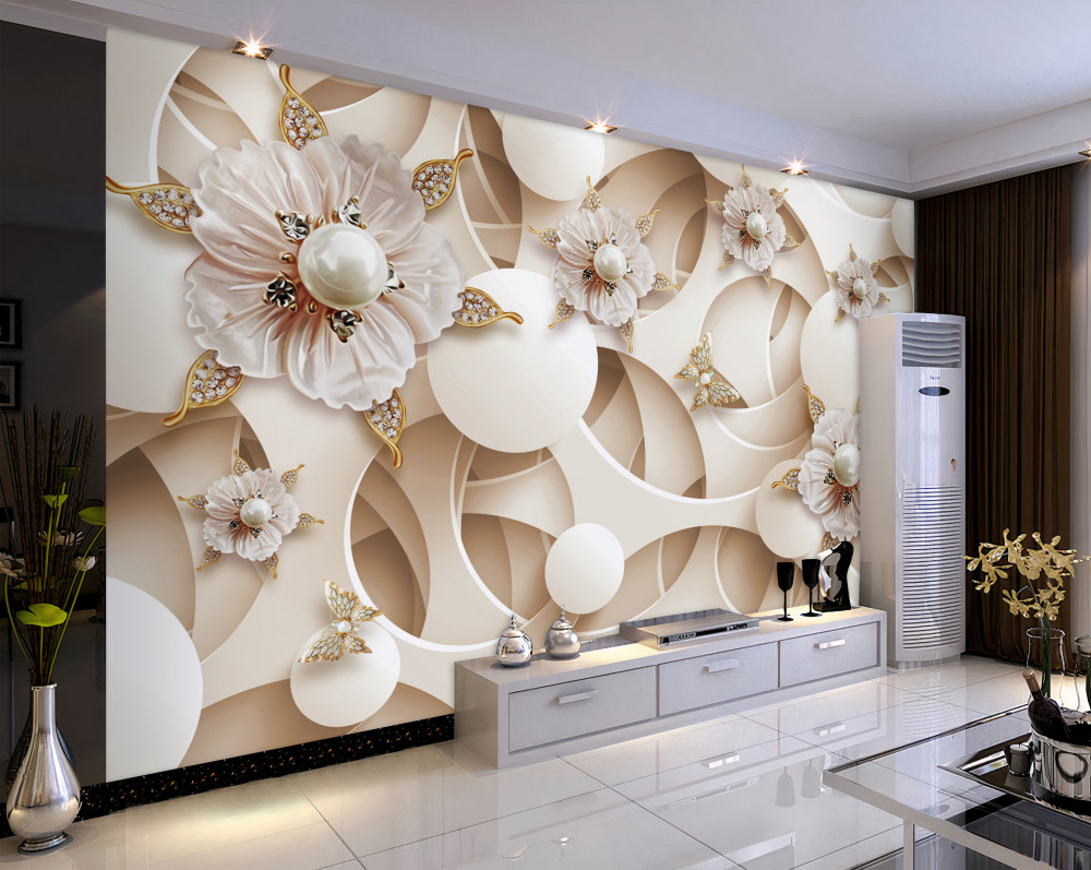 Fototapeta śnieżnobiałe pąki z białymi perłami