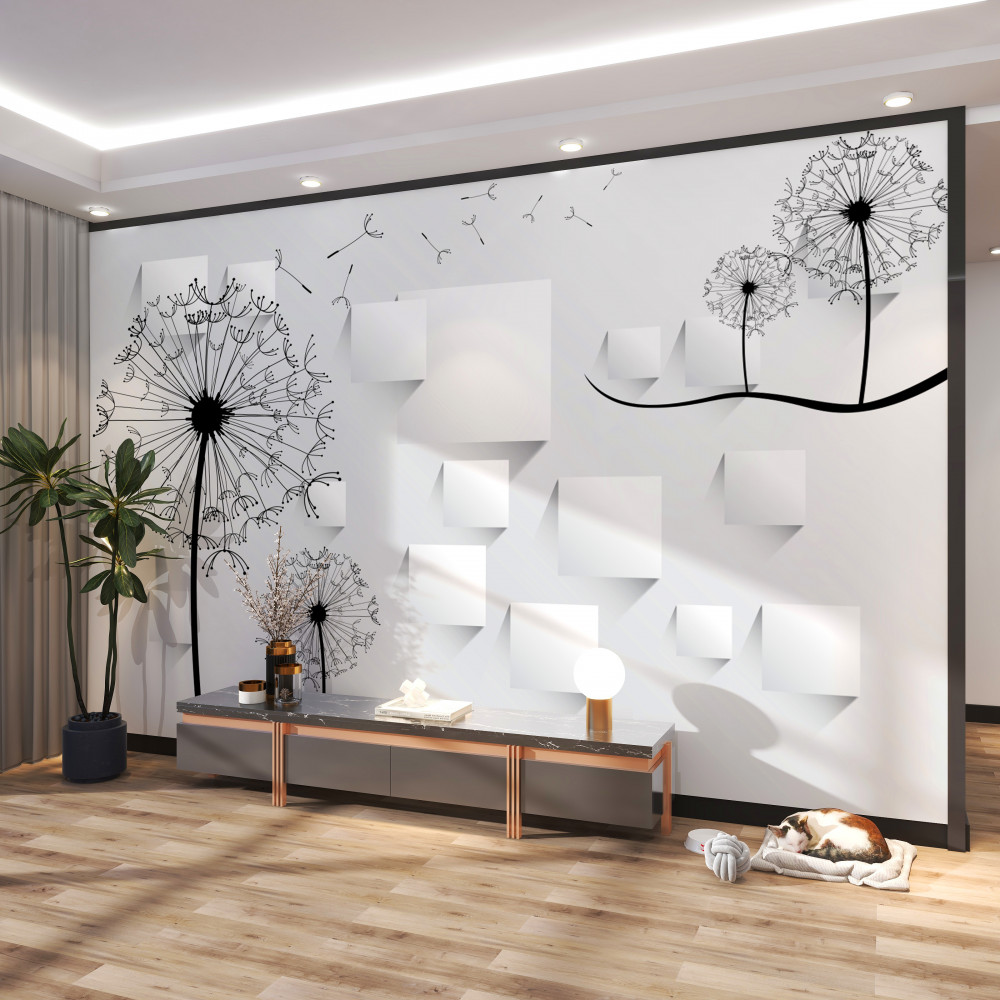 Fototapeta mlecze powiewające na wietrze