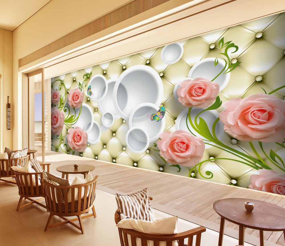 Fototapeta różowa róża z pięknymi pąkami