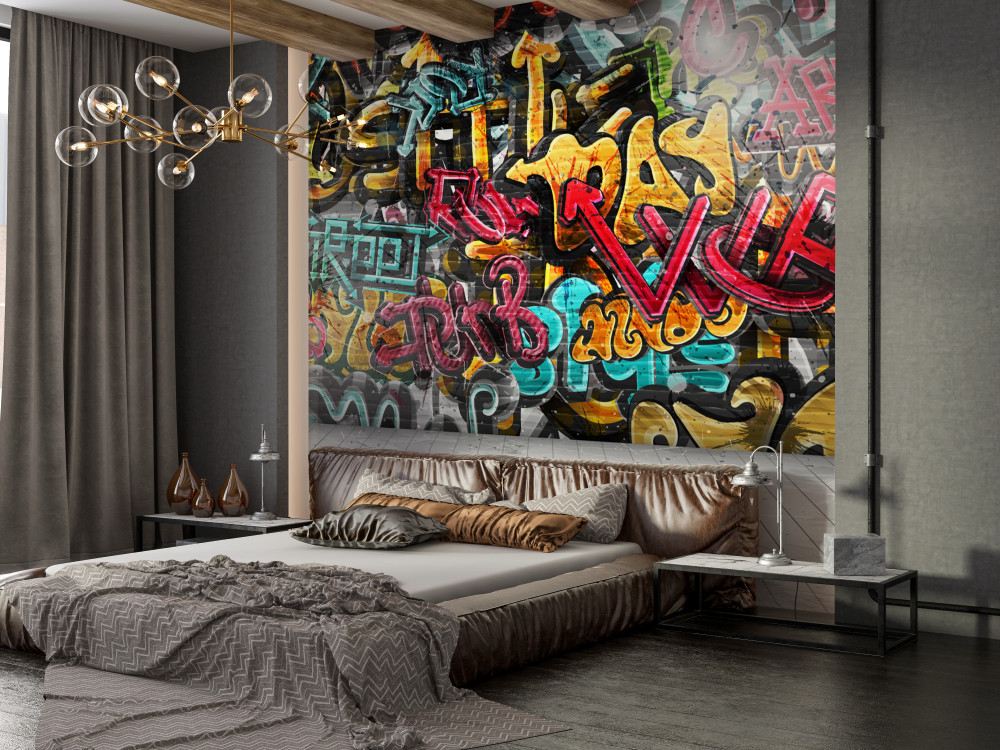 Fototapeta kolorowe uliczne graffiti