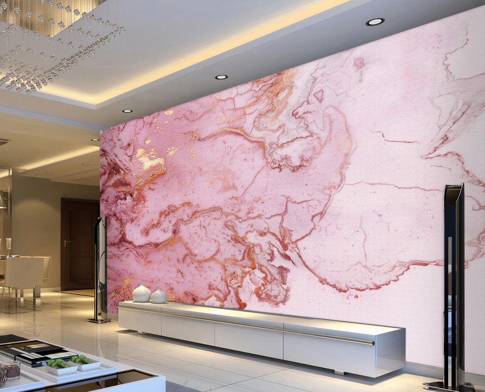 Fototapeta jasnoróżowe plamy marmuru