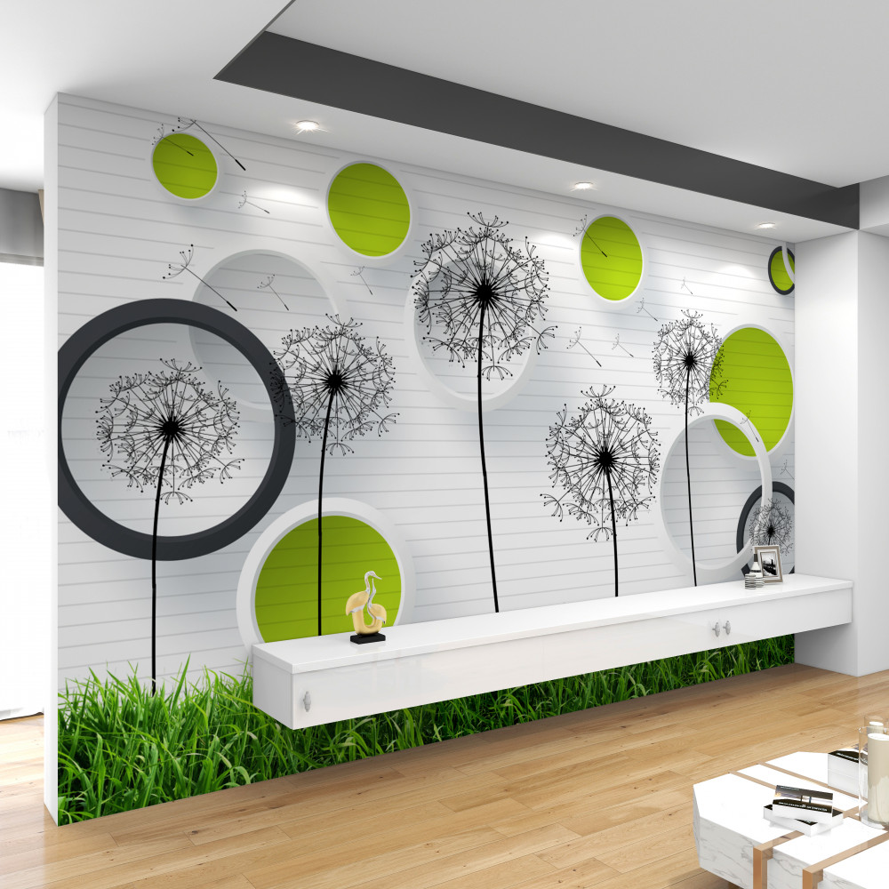 Fototapeta pole łąkowe z mleczami