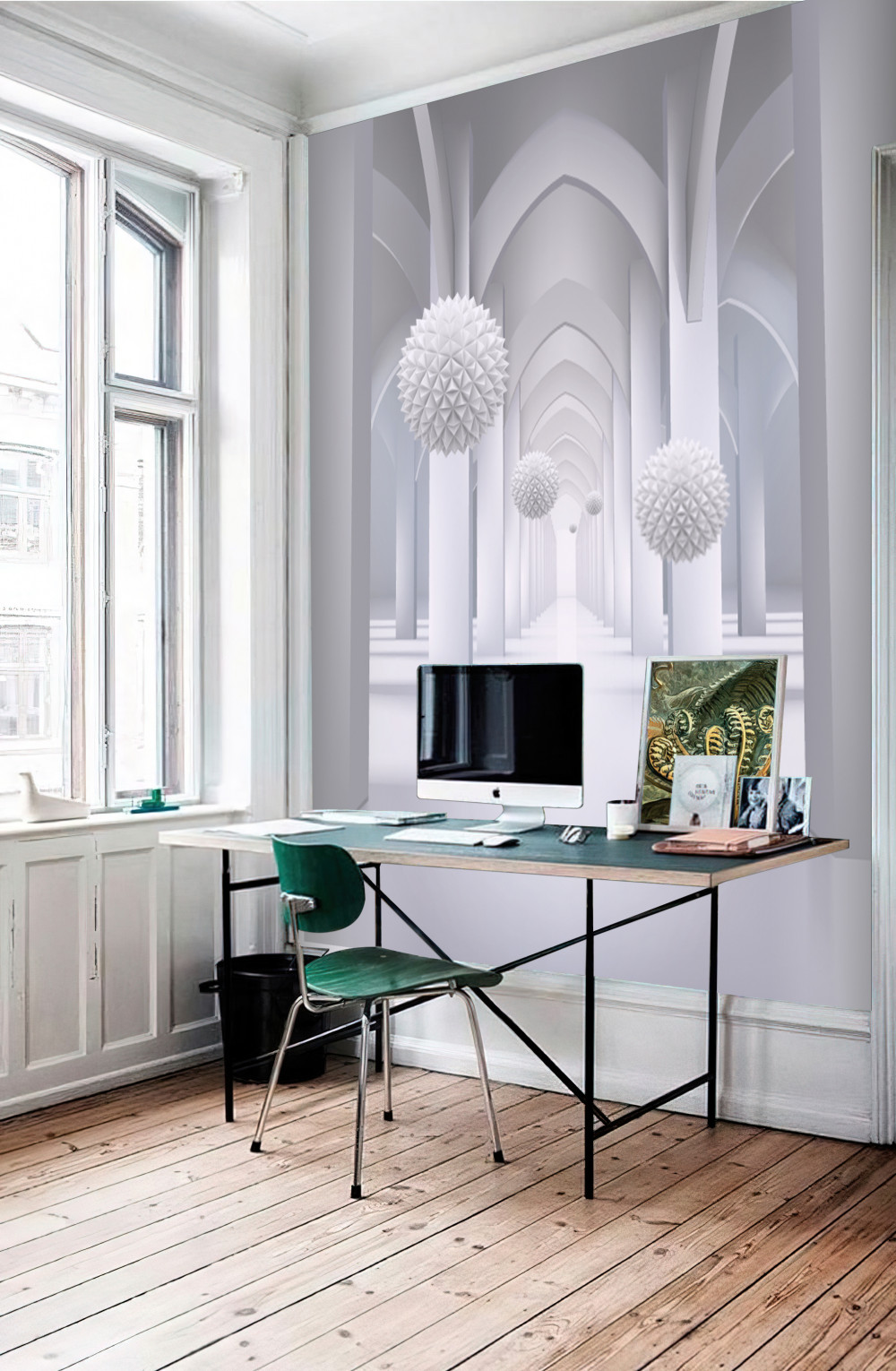 Fototapeta abstrakcja gotyckich kolumnad