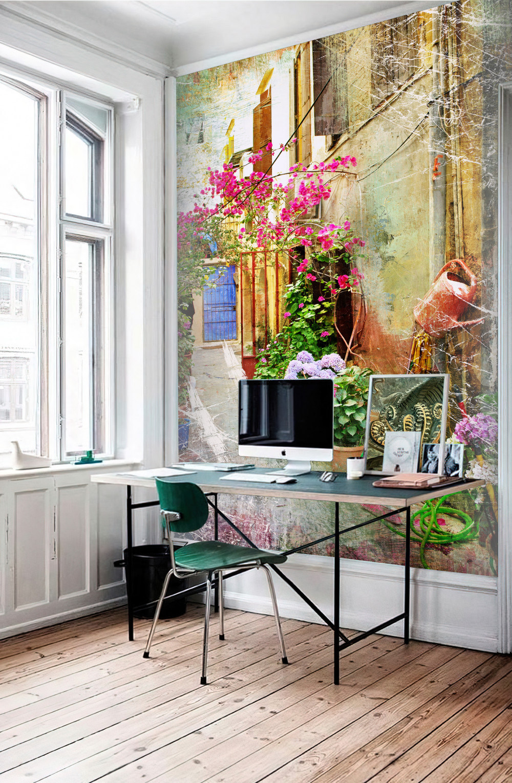 Fototapeta wygodny taras z krzesłami