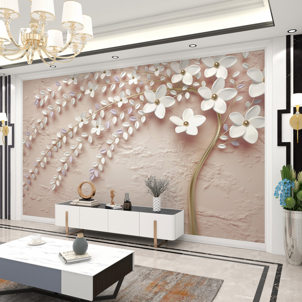 Fototapeta drzewo z małymi kwiatami