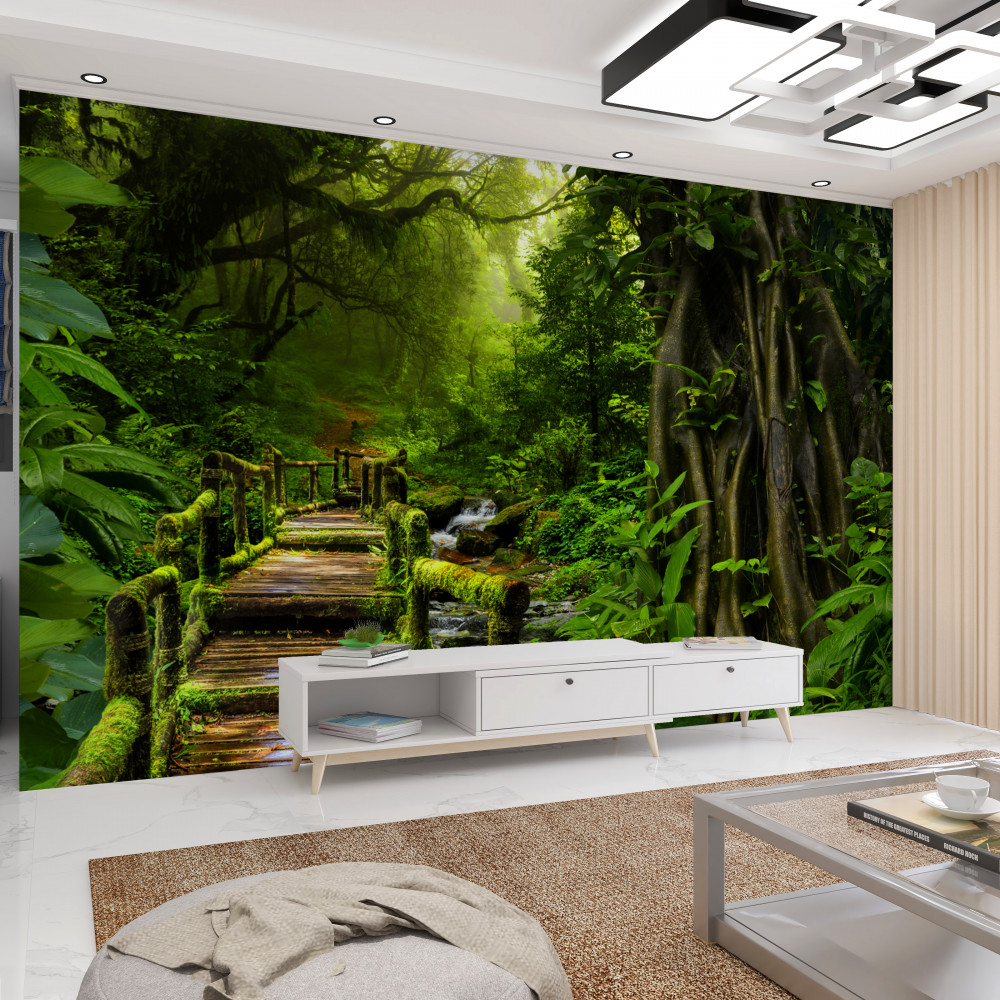 Fototapeta wodospad w azjatyckiej dżungli