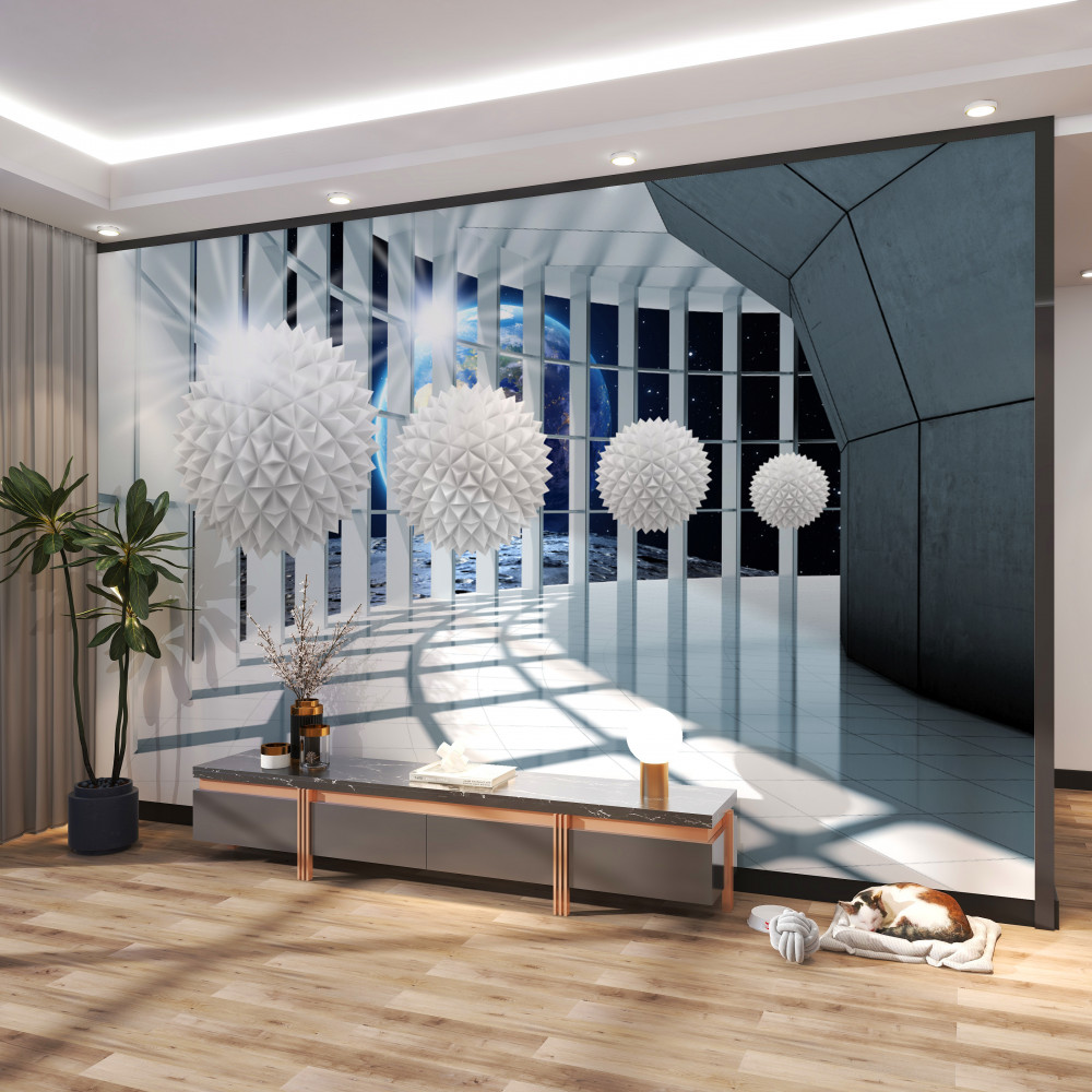 Fototapeta kulki wchodzące do perspektywy na tle ziemi