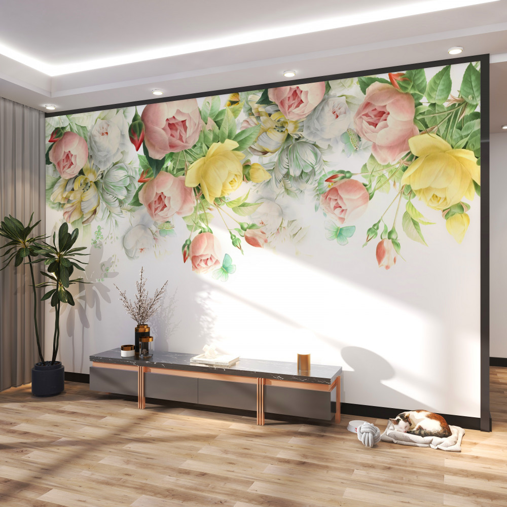 Fototapeta kompozycja jesiennych kwiatów