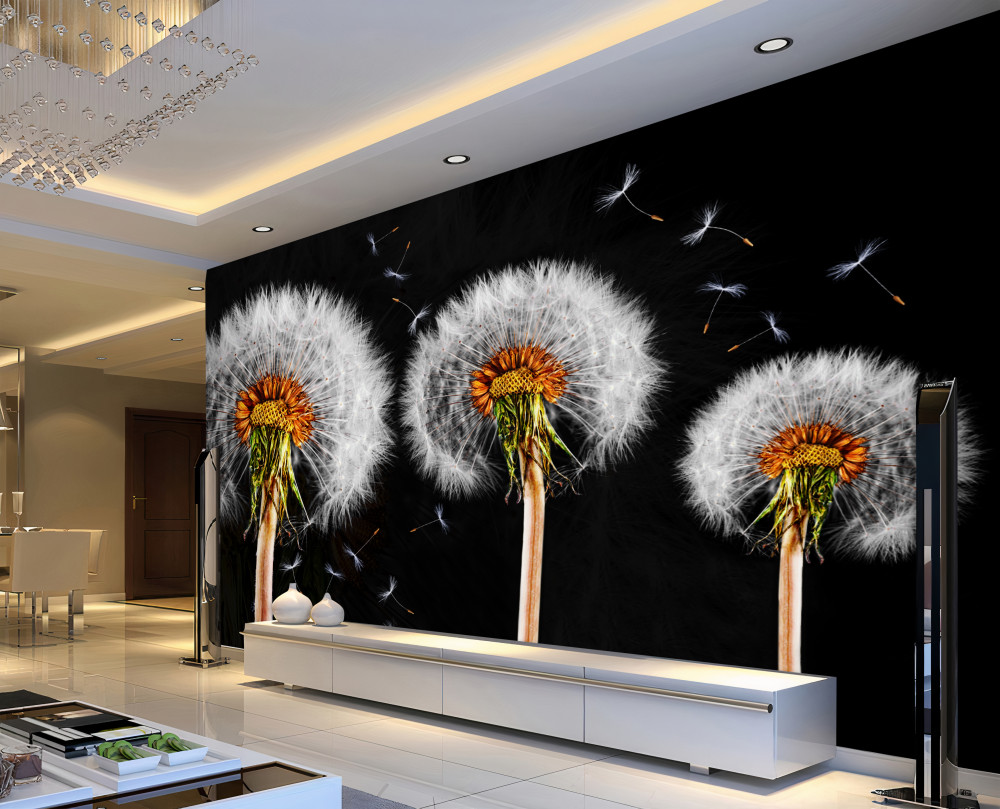 Fototapeta duże, wyblakłe mlecze