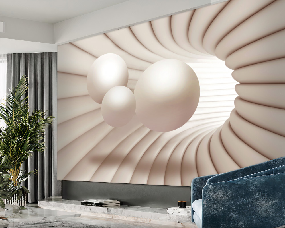 Fototapeta do tunelu wlatują trzy perły