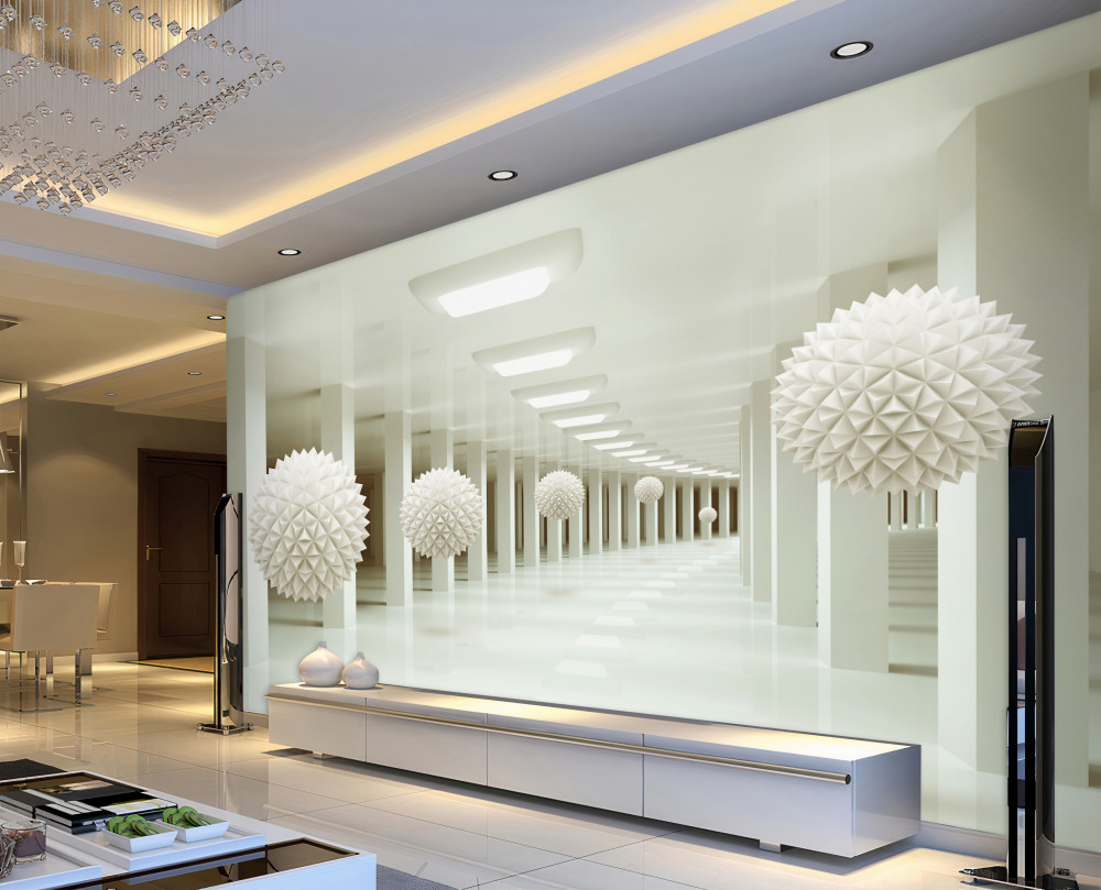 Fototapeta kolumnada i kule w perspektywie