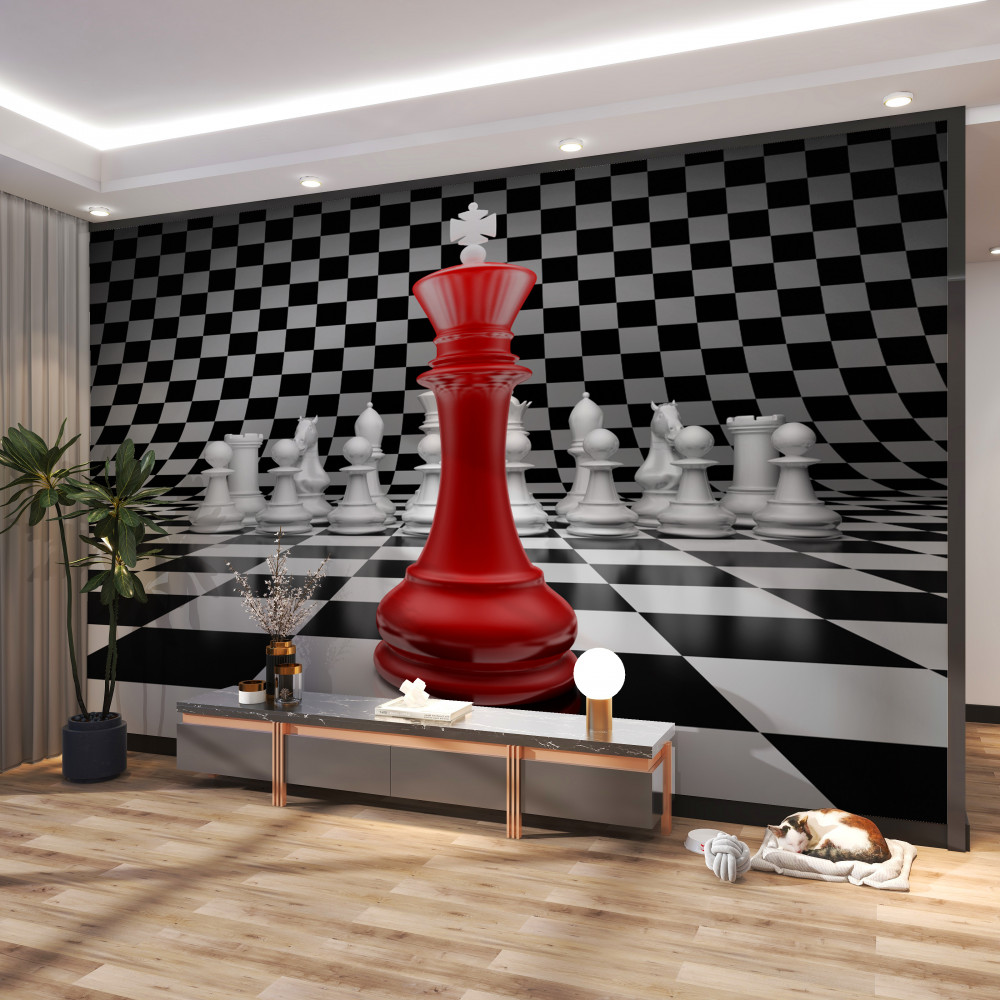 Fototapeta czerwona królowa szachów