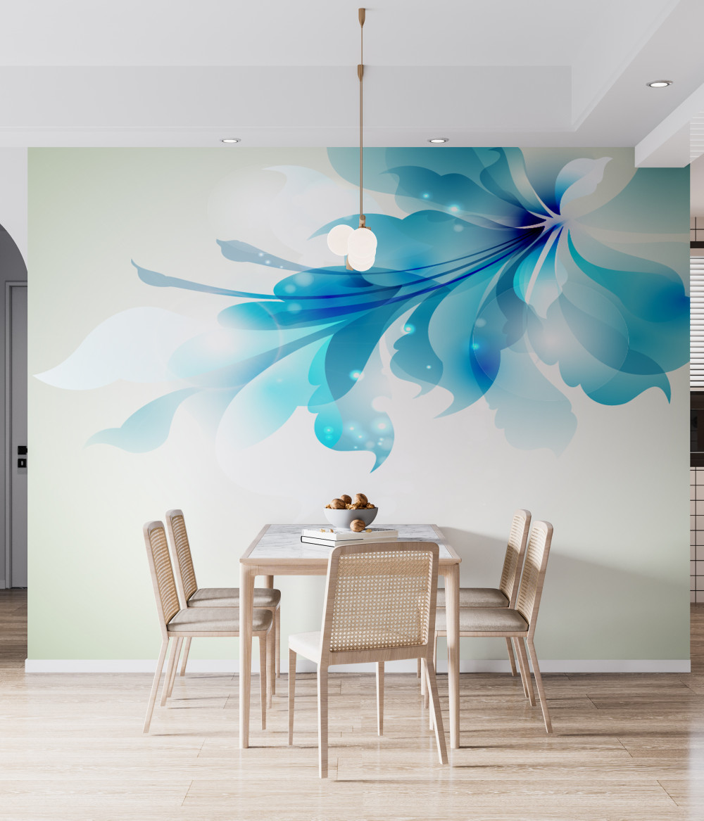 Fototapeta duży niebieski kwiat