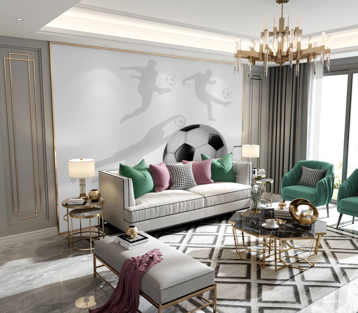 Fototapeta Duża piłka nożna