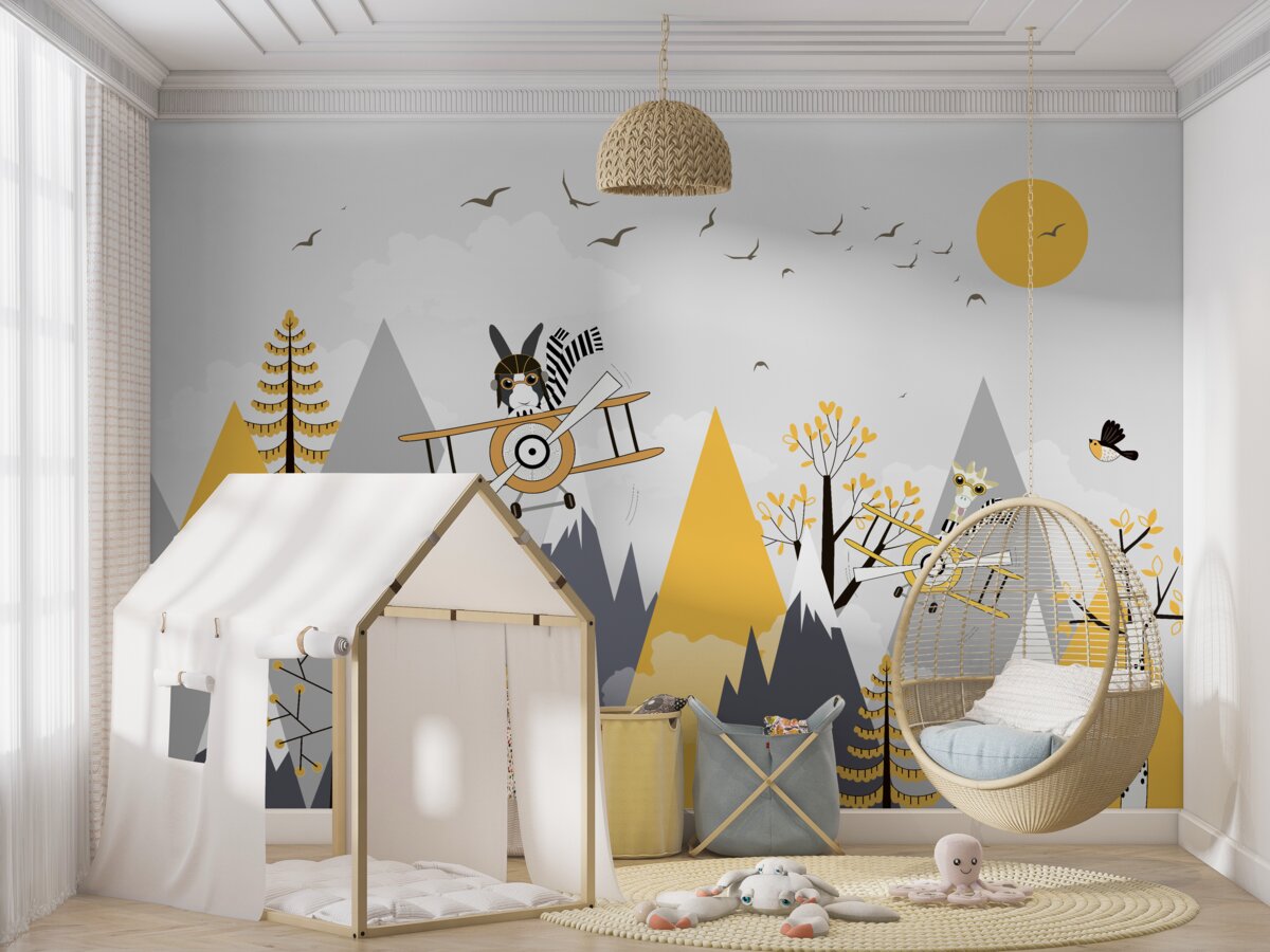 Fototapeta Zwierzęta w latających samochodach