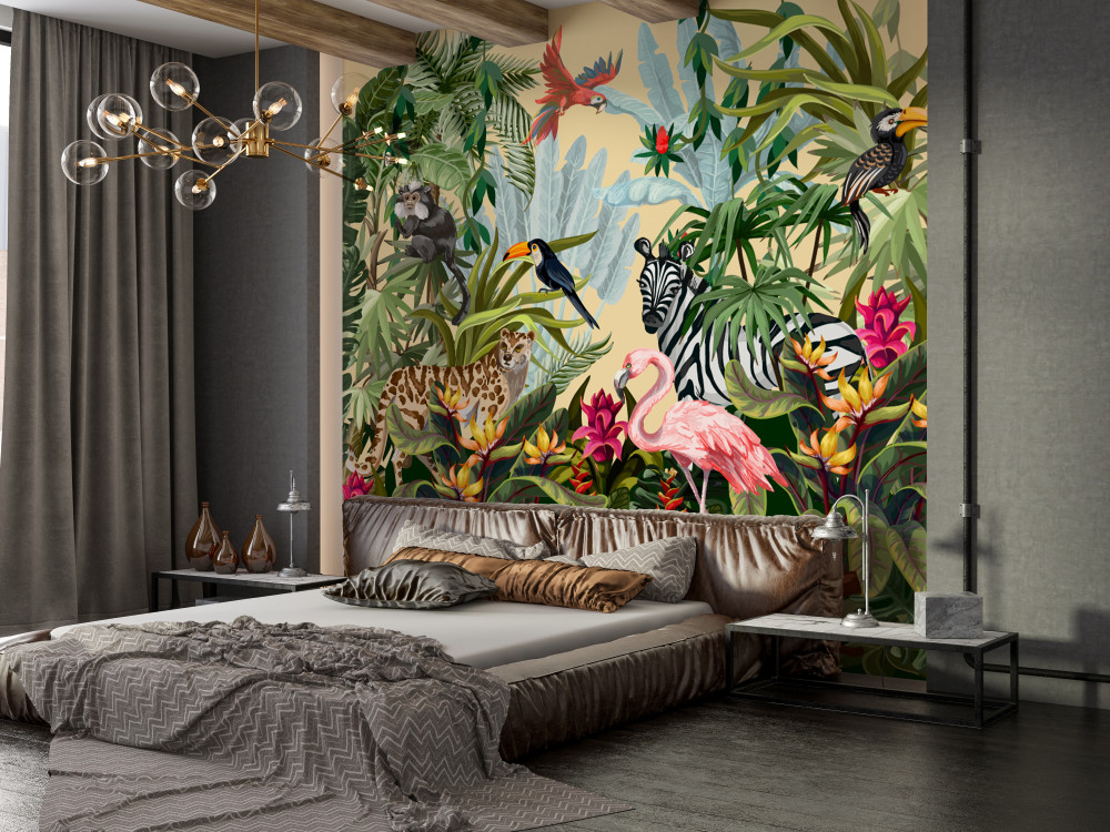 Fototapeta mieszkańcy tropikalnej dżungli