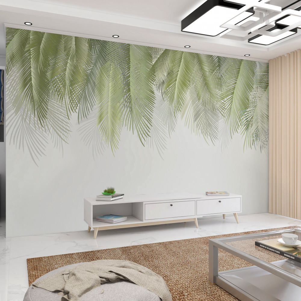 Fototapeta tropikalne zielone palmy