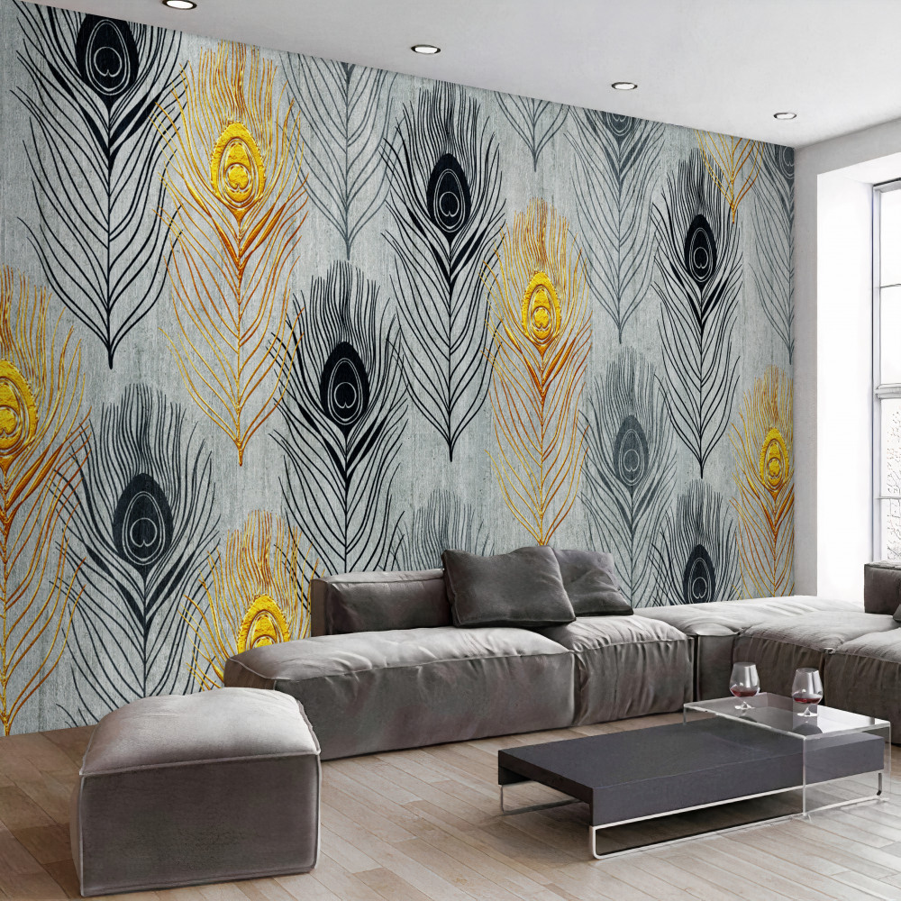 Fototapeta pióra ognistego ptaka