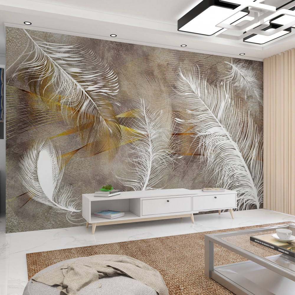 Fototapeta zwiewne ozdobne pióra