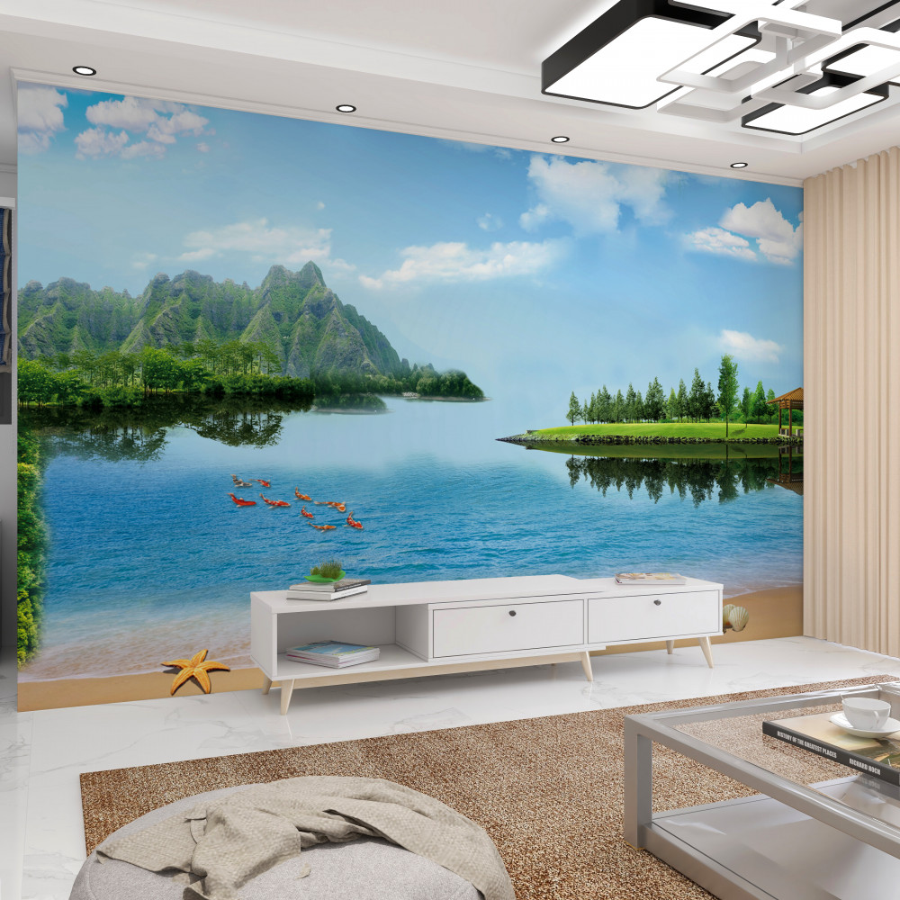 Fototapeta malowniczy letni krajobraz