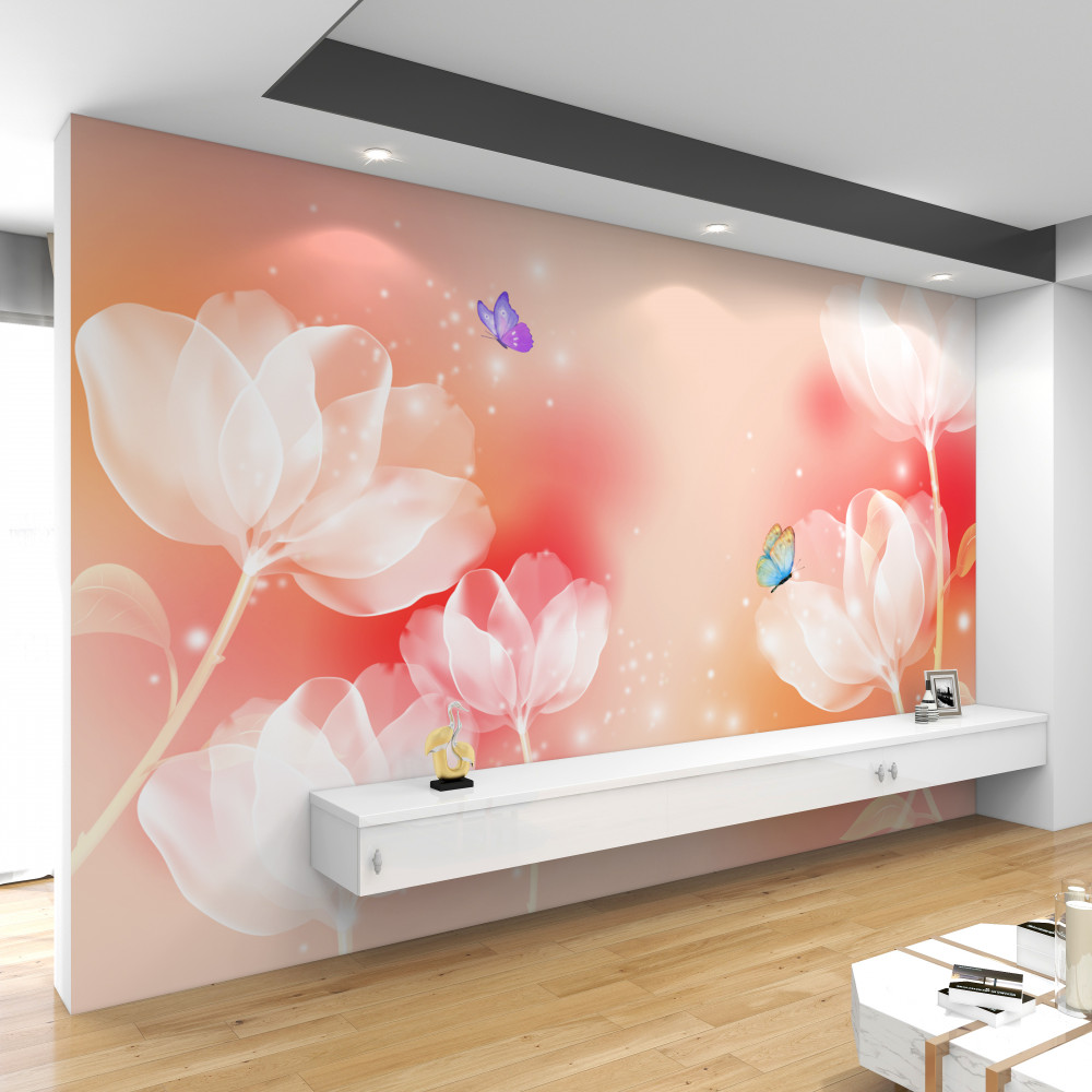 Fototapeta przezroczyste tulipany