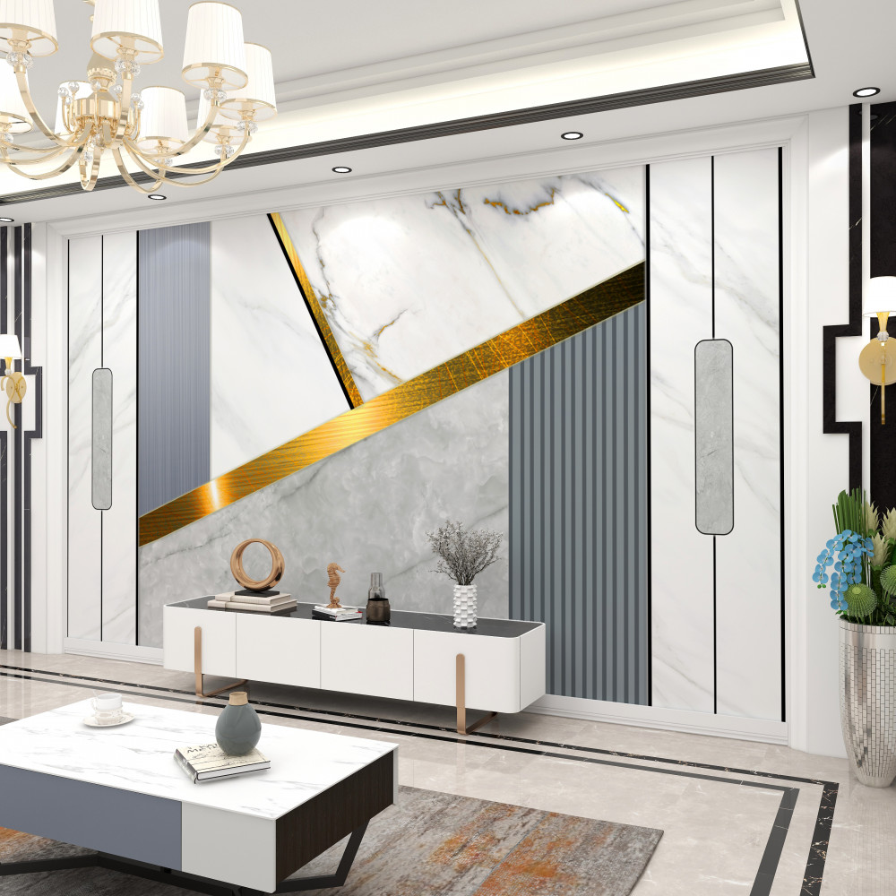 Fototapeta pionowe linie ze złotymi złączami