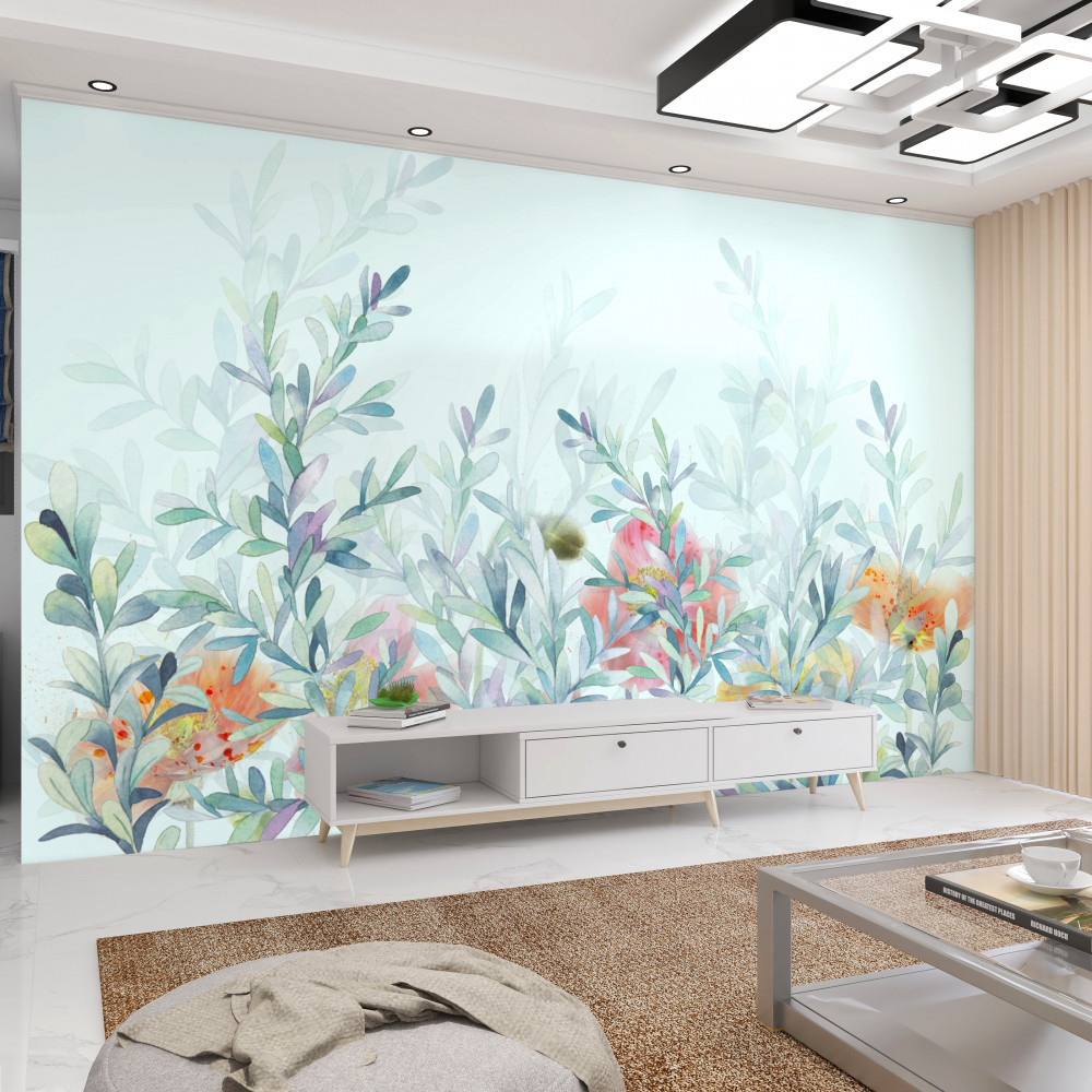 Fototapeta błękitne kwiaty