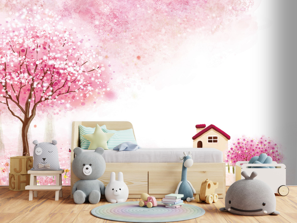 Fototapeta dom w ogrodzie japońskim