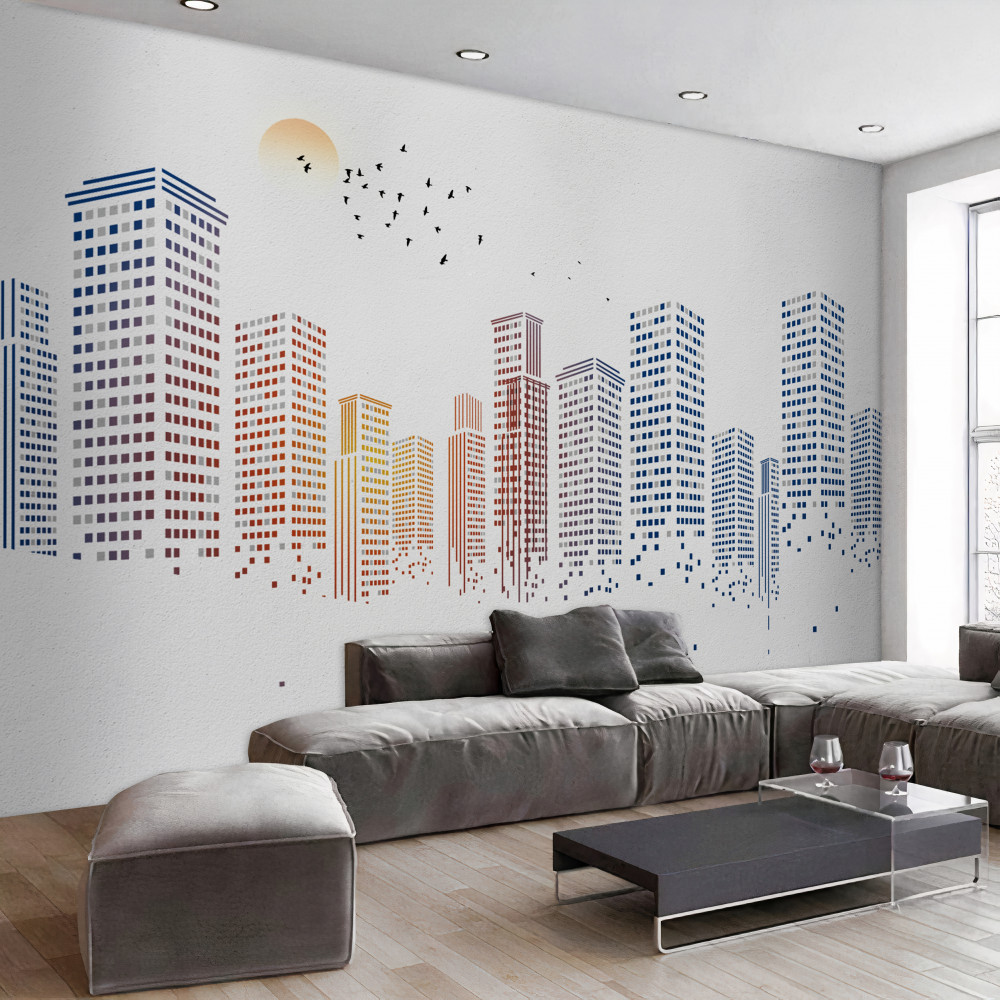 Fototapeta panoramę współczesnego miasta