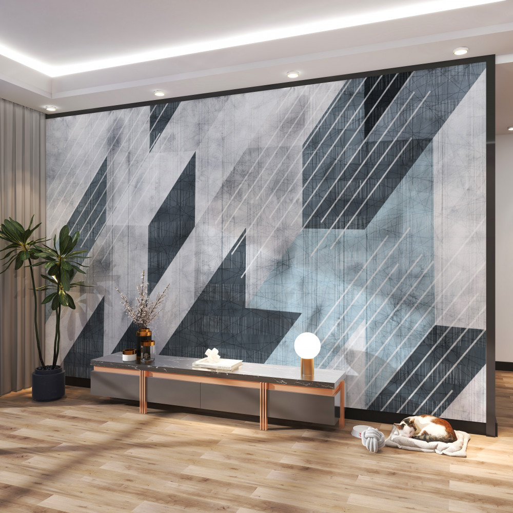 Fototapeta bloki w perspektywie