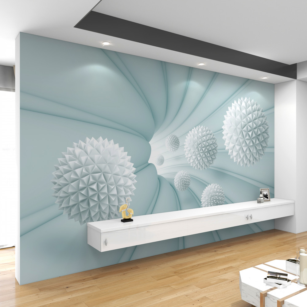 Fototapeta latające piłki przez tunel