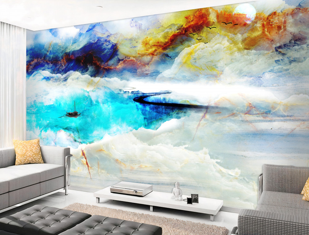 Fototapeta Lazurowe Wybrzeże podczas burzy