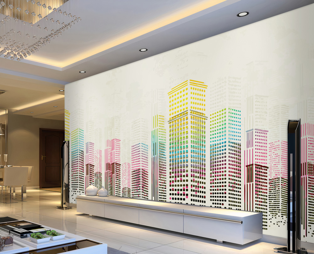 Fototapeta abstrakcyjne drapacze chmur miejskich