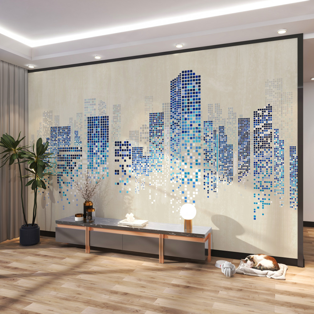 Fototapeta nowoczesne budynki perforowane