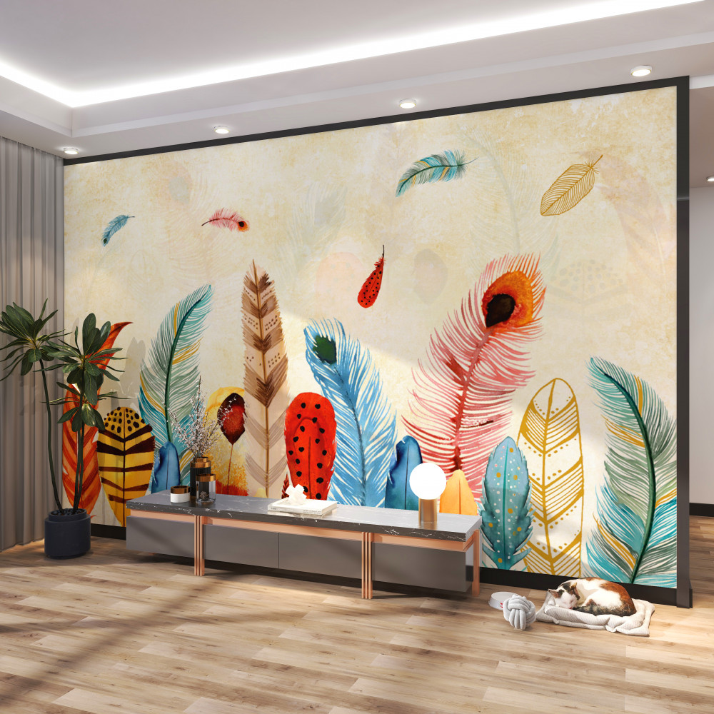 Fototapeta dekoracyjne pióra plemienne