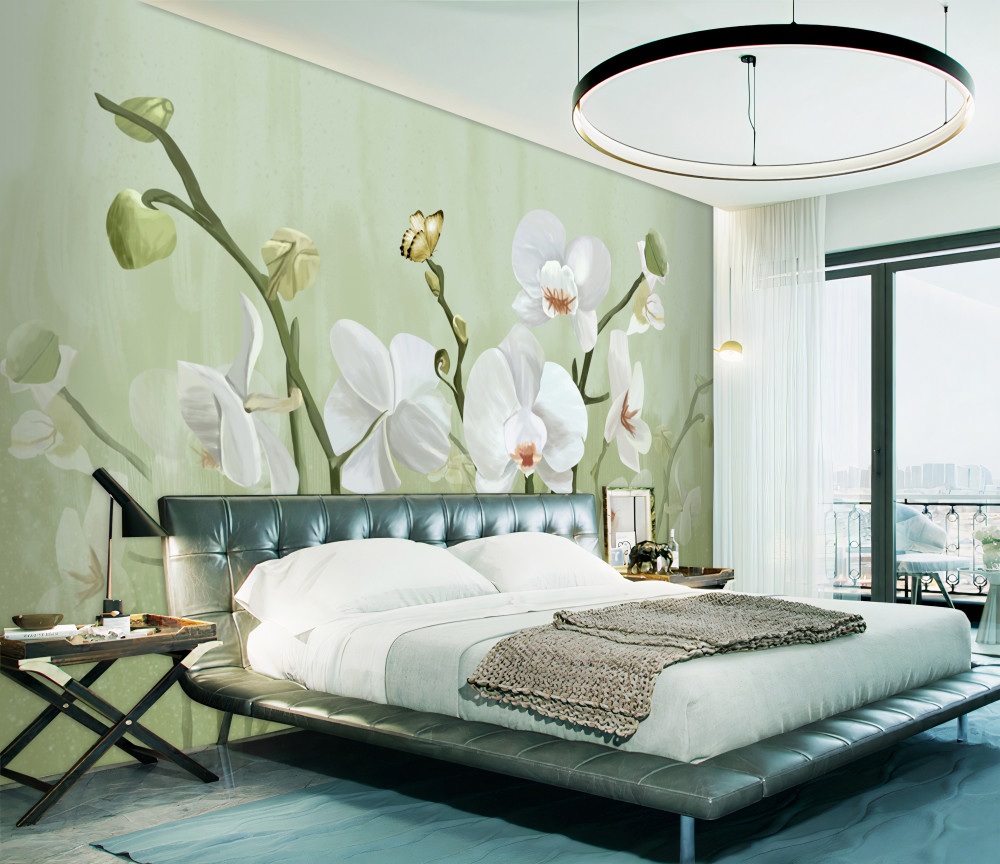 Fototapeta niezwykłe białe kwiaty