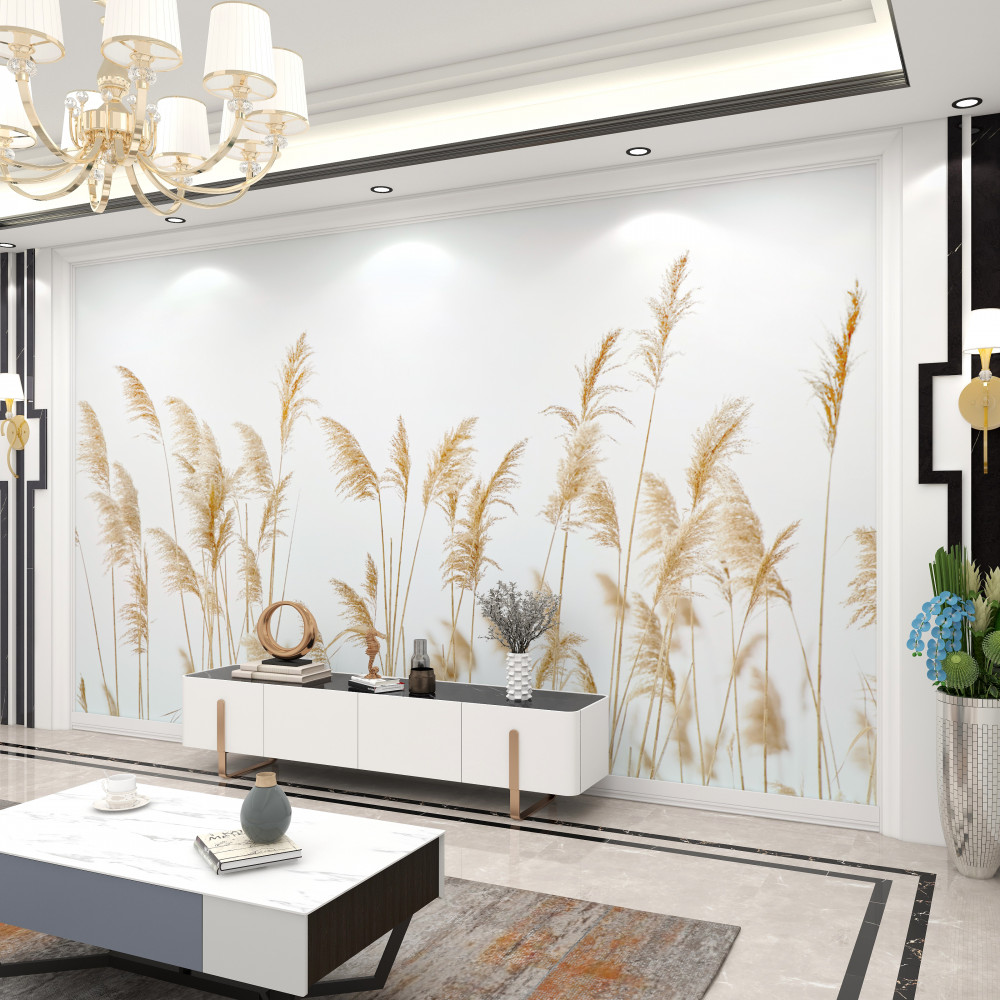 Fototapeta trzciny we mgle