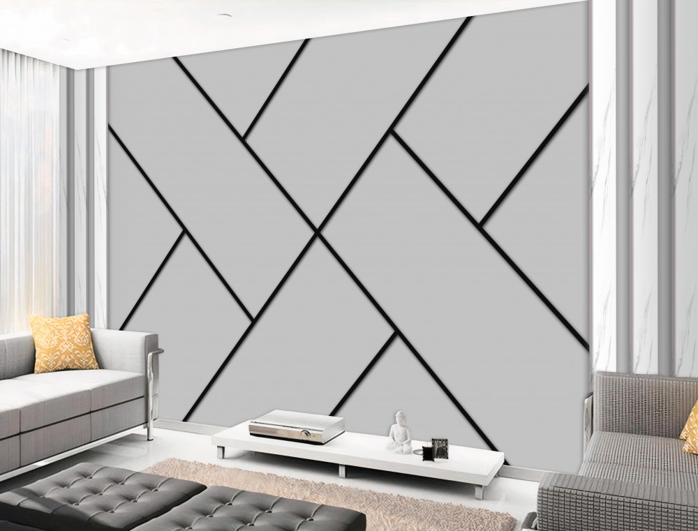 Fototapeta nakładające się linie proste