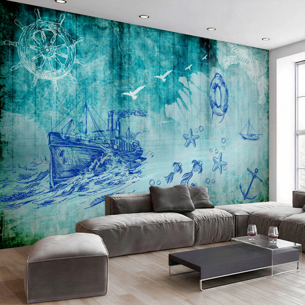 Fototapeta statek i świat morski