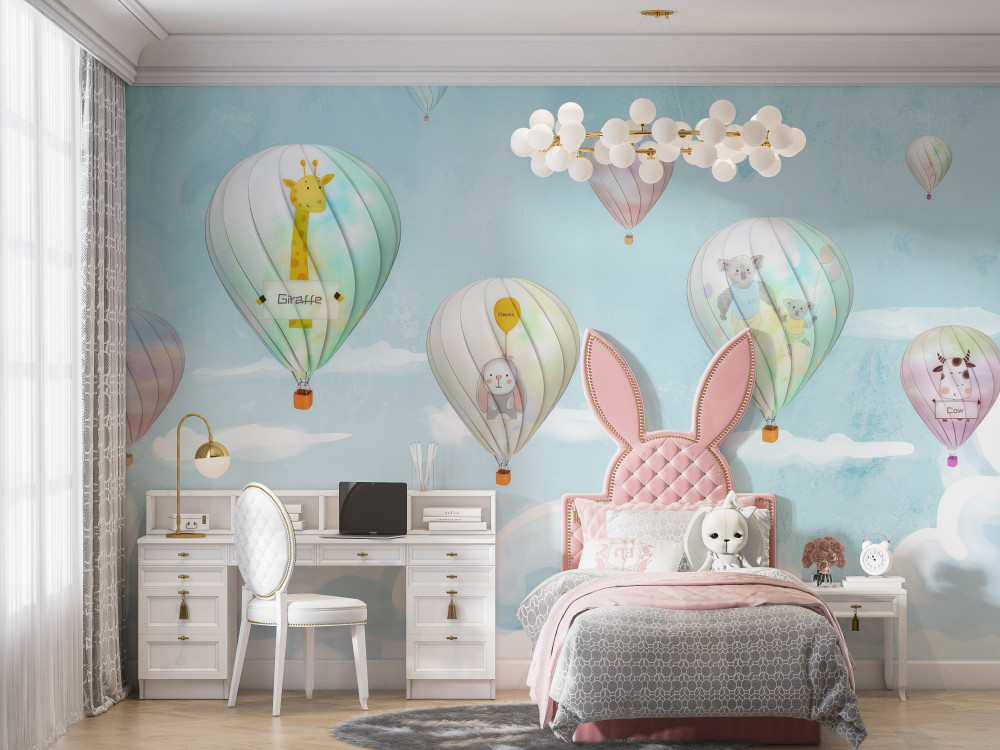 Fototapeta zwierzęta w balonach