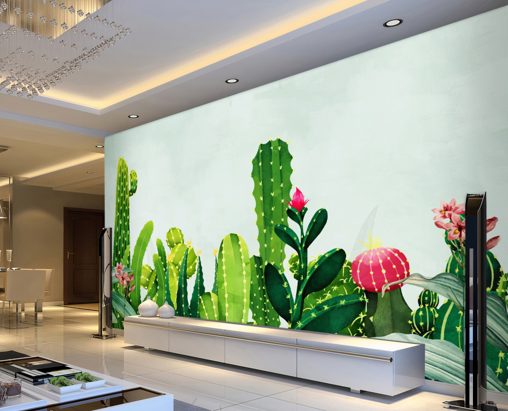 Fototapeta kaktusy na błękitnym niebie