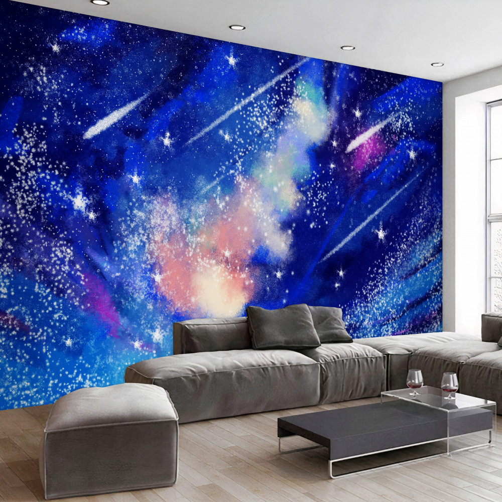 Fototapeta błękitne nocne niebo