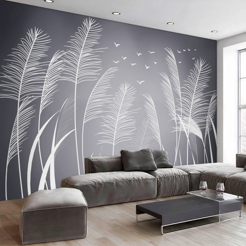 Fototapeta rośliny jak pióra na wietrze