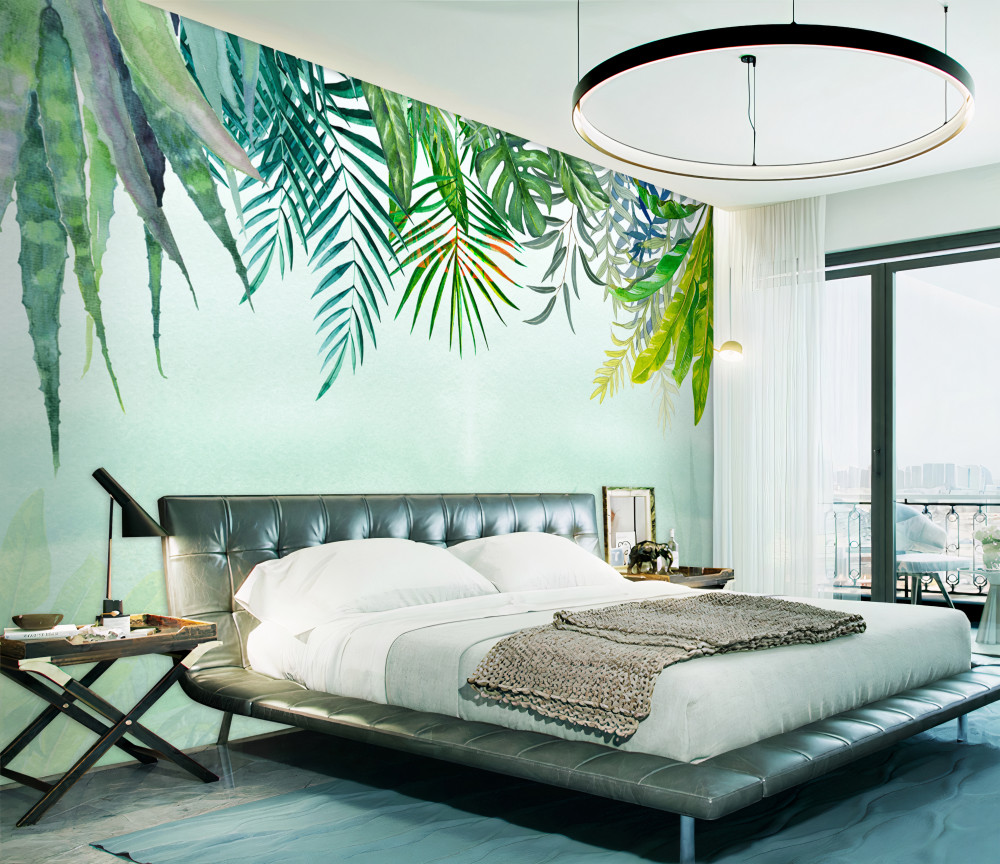 Fototapeta mglisty poranek w zielonych tropikach