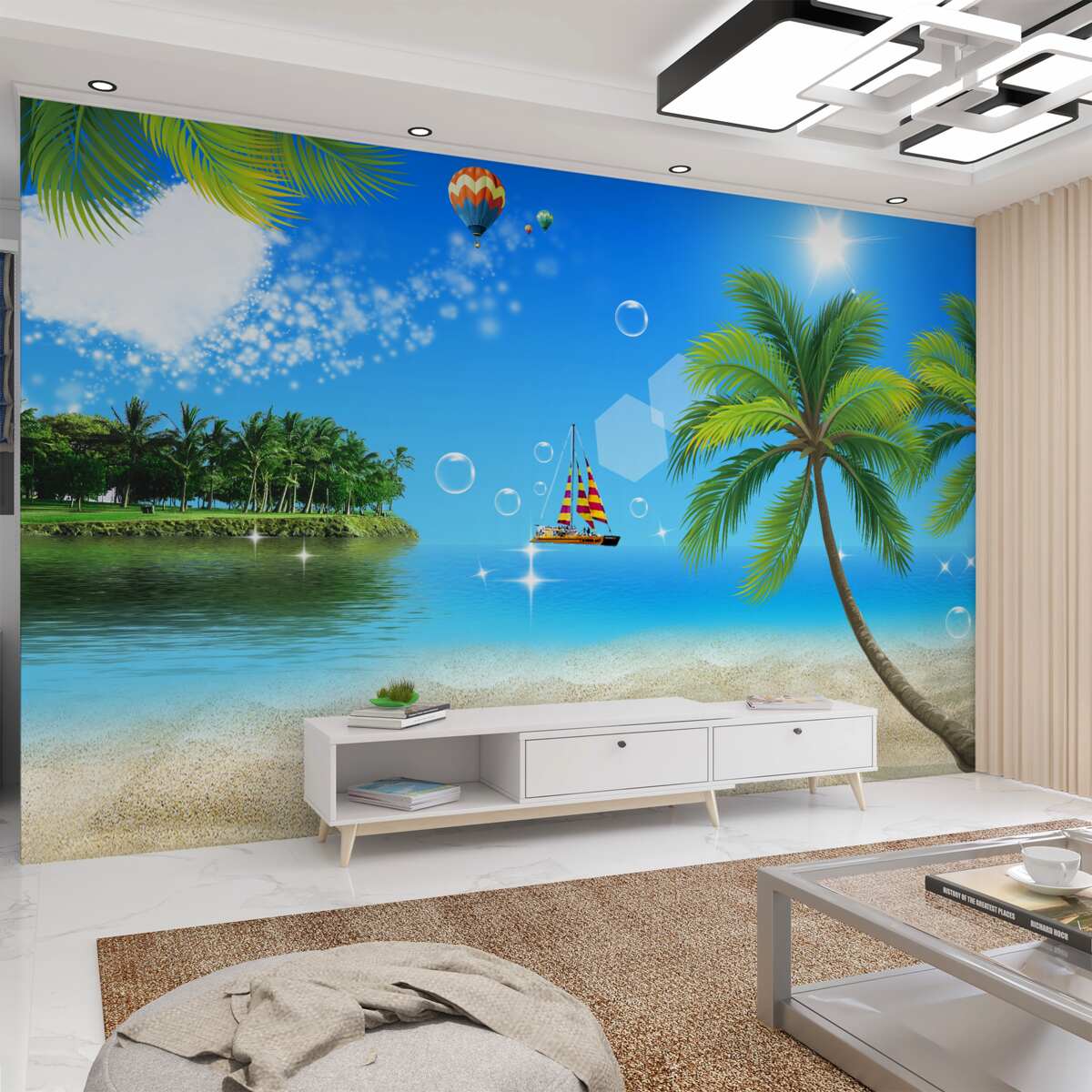 Fototapeta Krajobraz oceanu i plaża